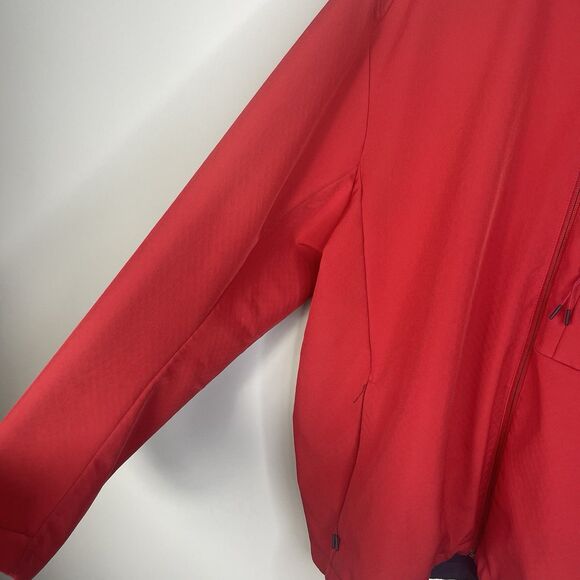 Chick-Fil-A Jacket Men's Red Team Style Hooded Rain Coat Windbreaker Size XXL - Picture 2 of 13